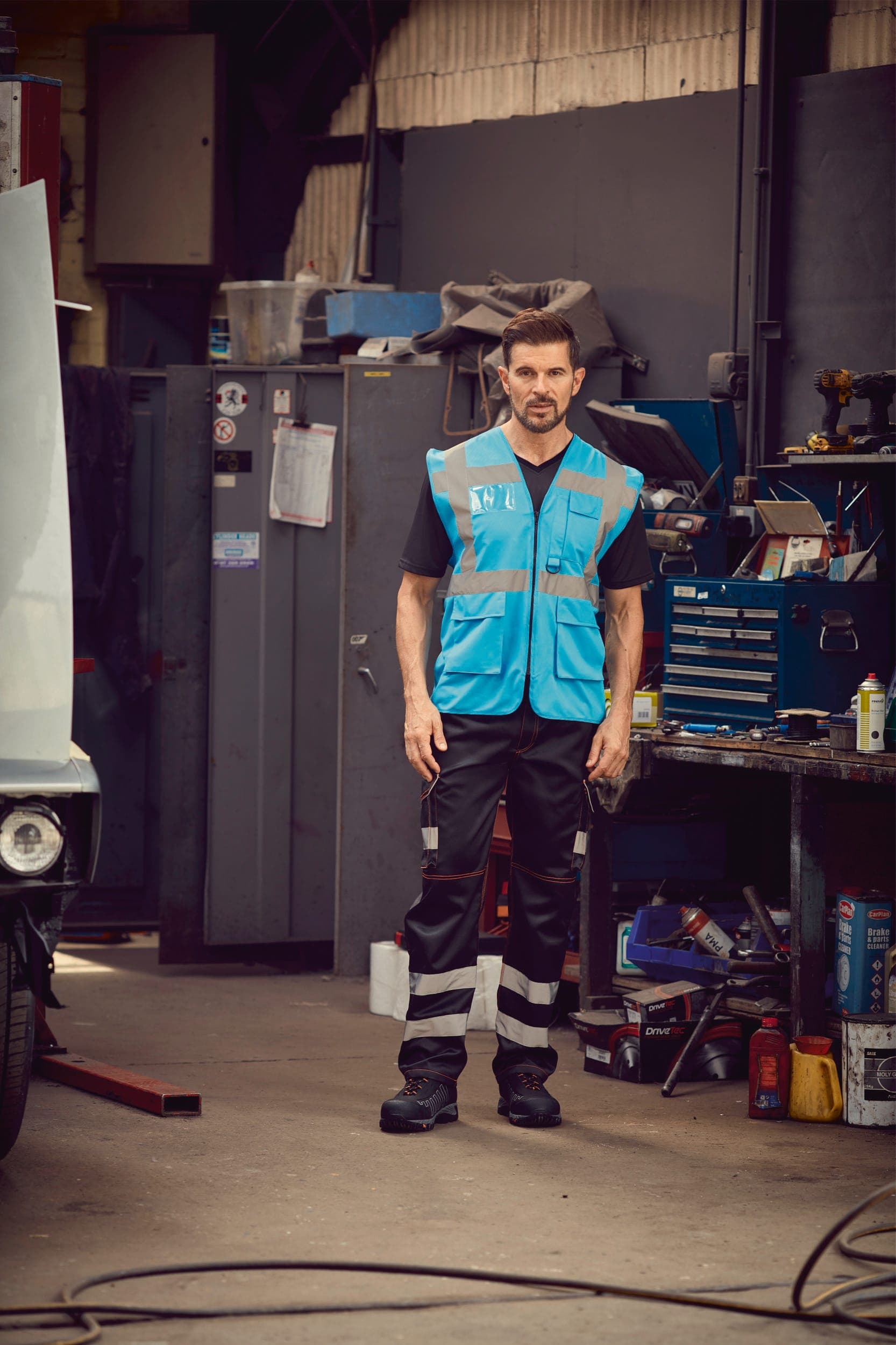Gilet multifonction haute visibilité en situation