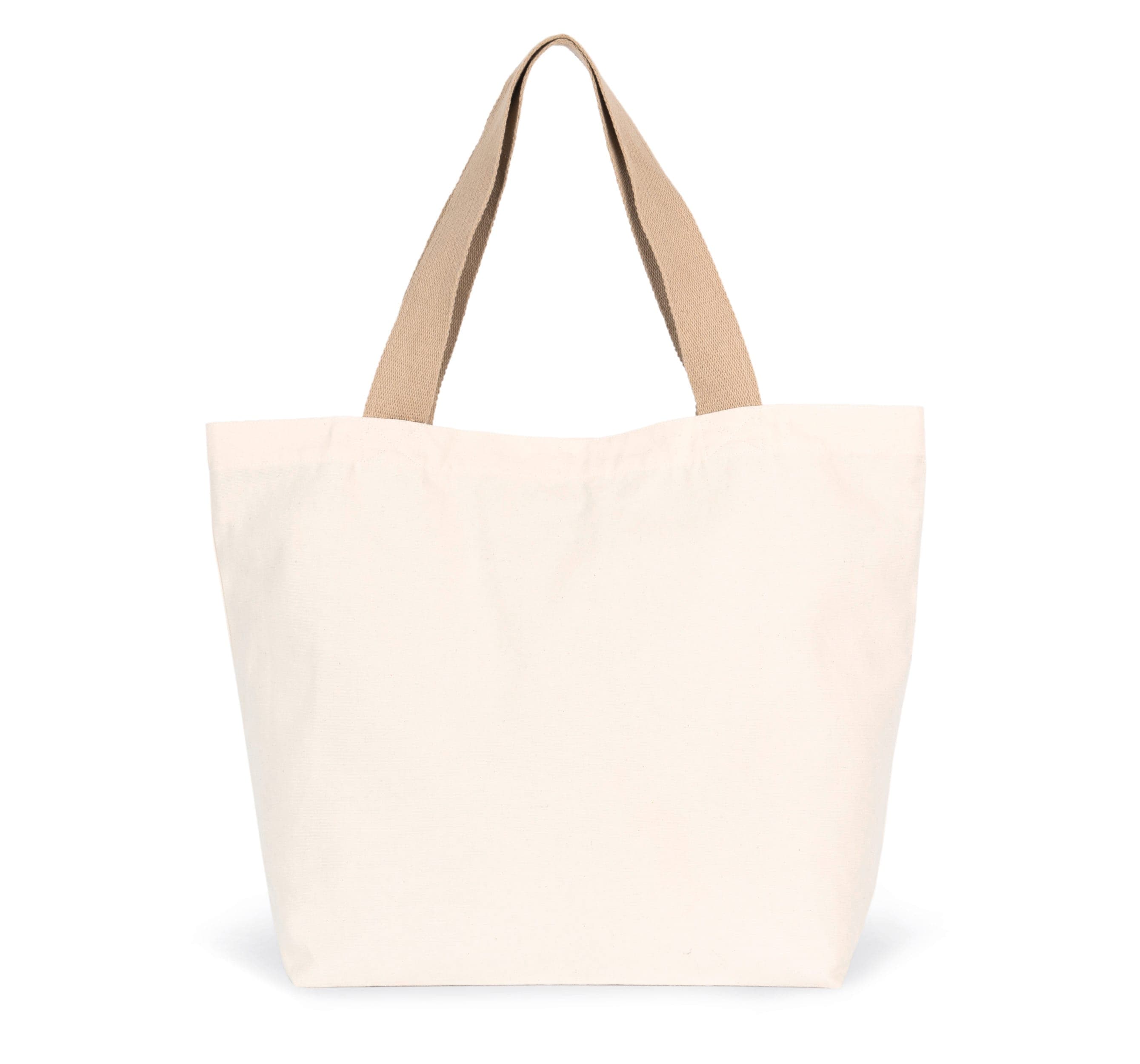 Grand sac shopping recyclé à fond plat en situation