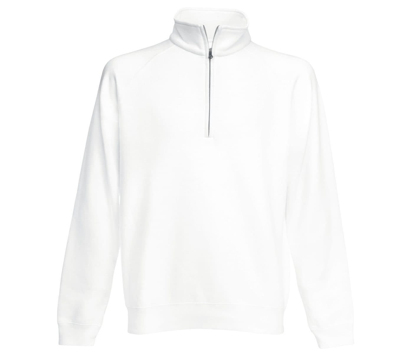 PREMIUM ZIP NECK SWEAT coloris Blanc