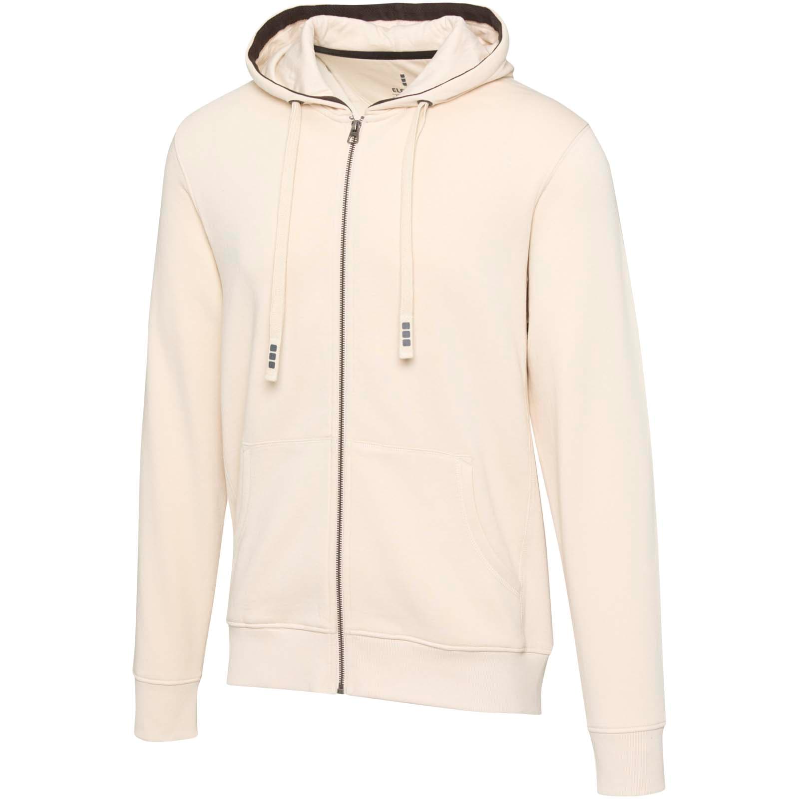 Sweat shirt à capuche full zip unisex de 300 g/m² Arora coloris Grès