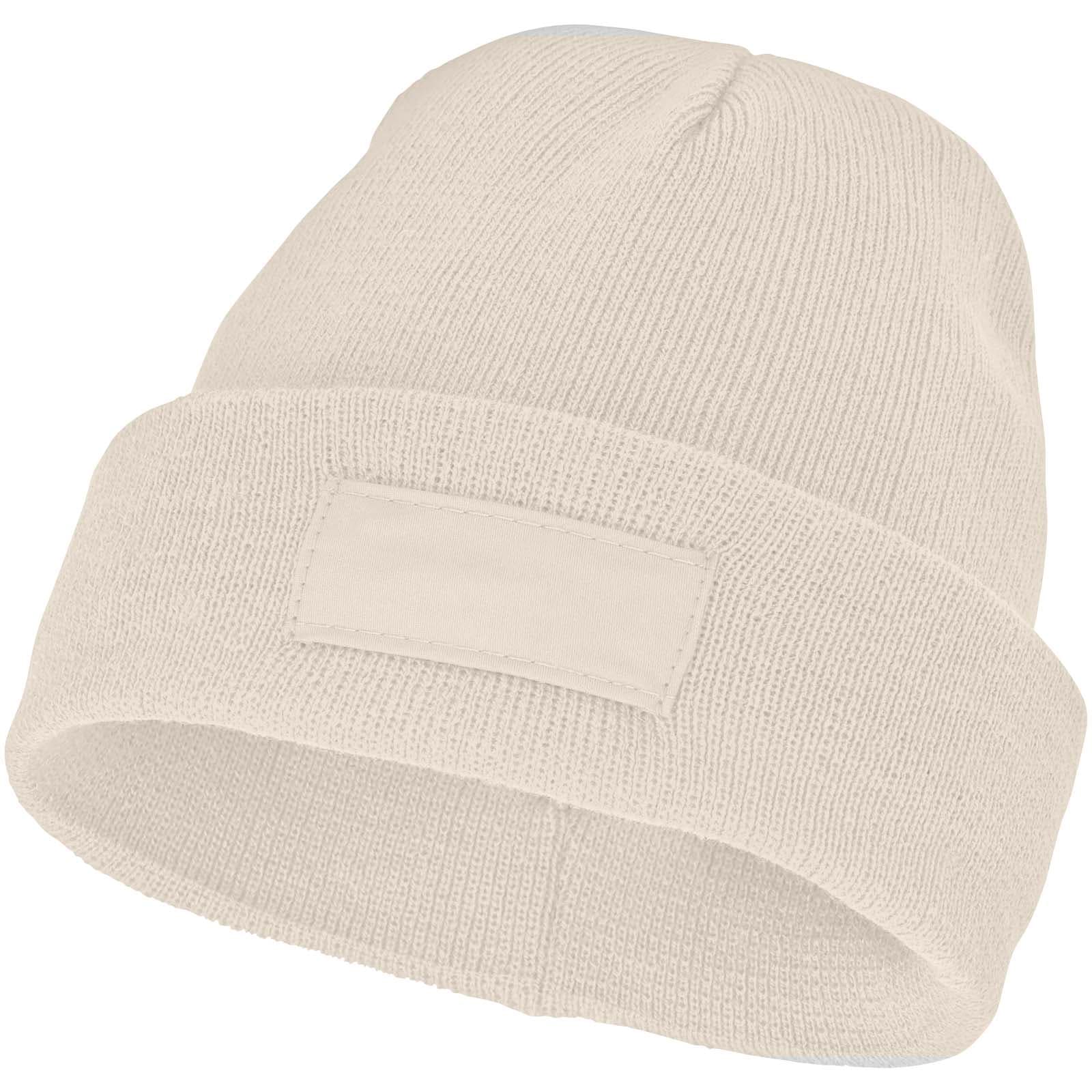 Bonnet avec patch Boreas coloris Grès