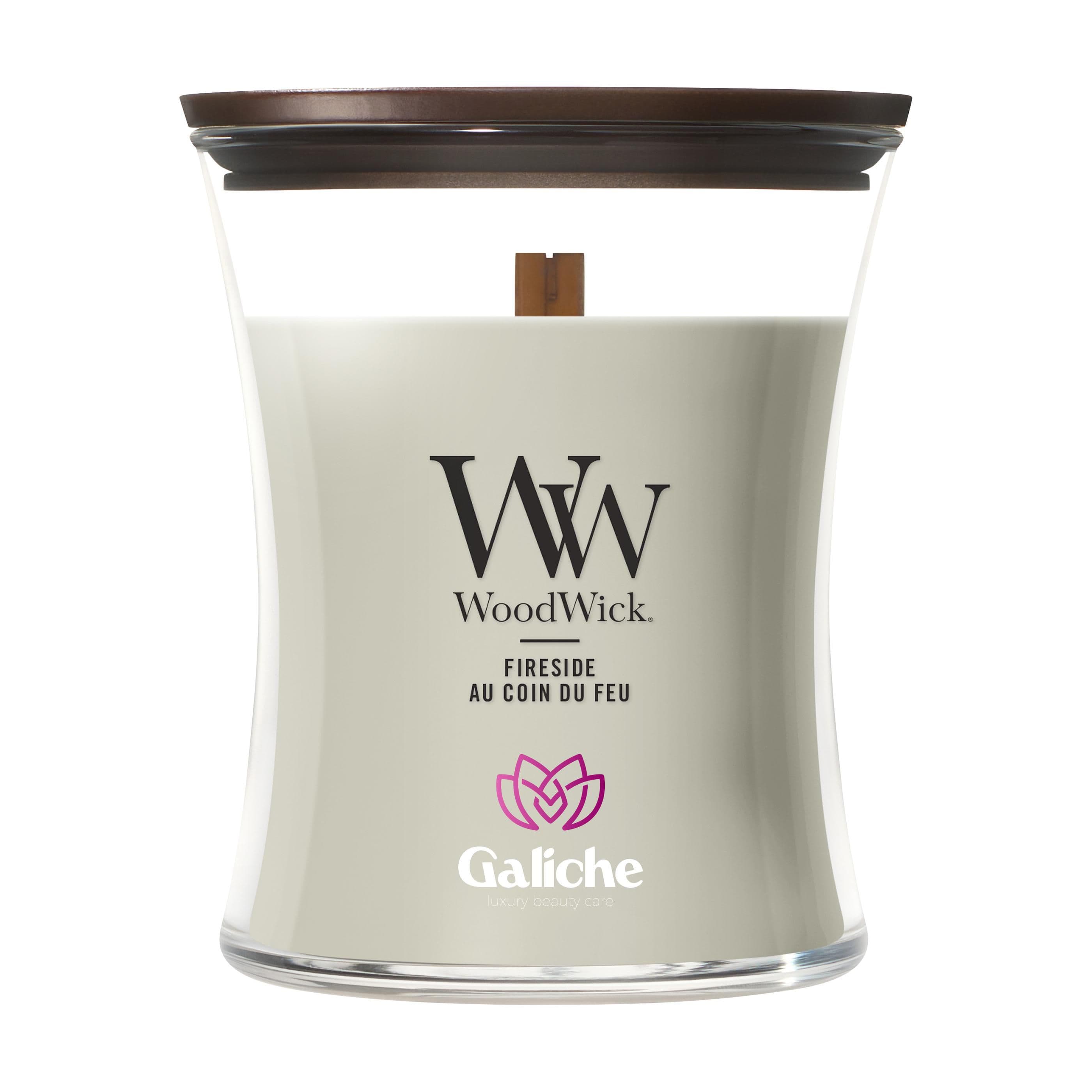 Bougie parfumée WoodWick Fireside moyen