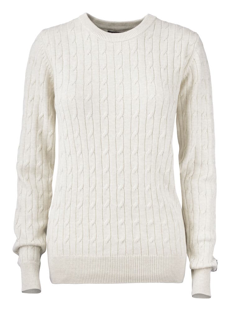 Pull tricot Cutter & Buck Blakely femme coloris Sable chiné