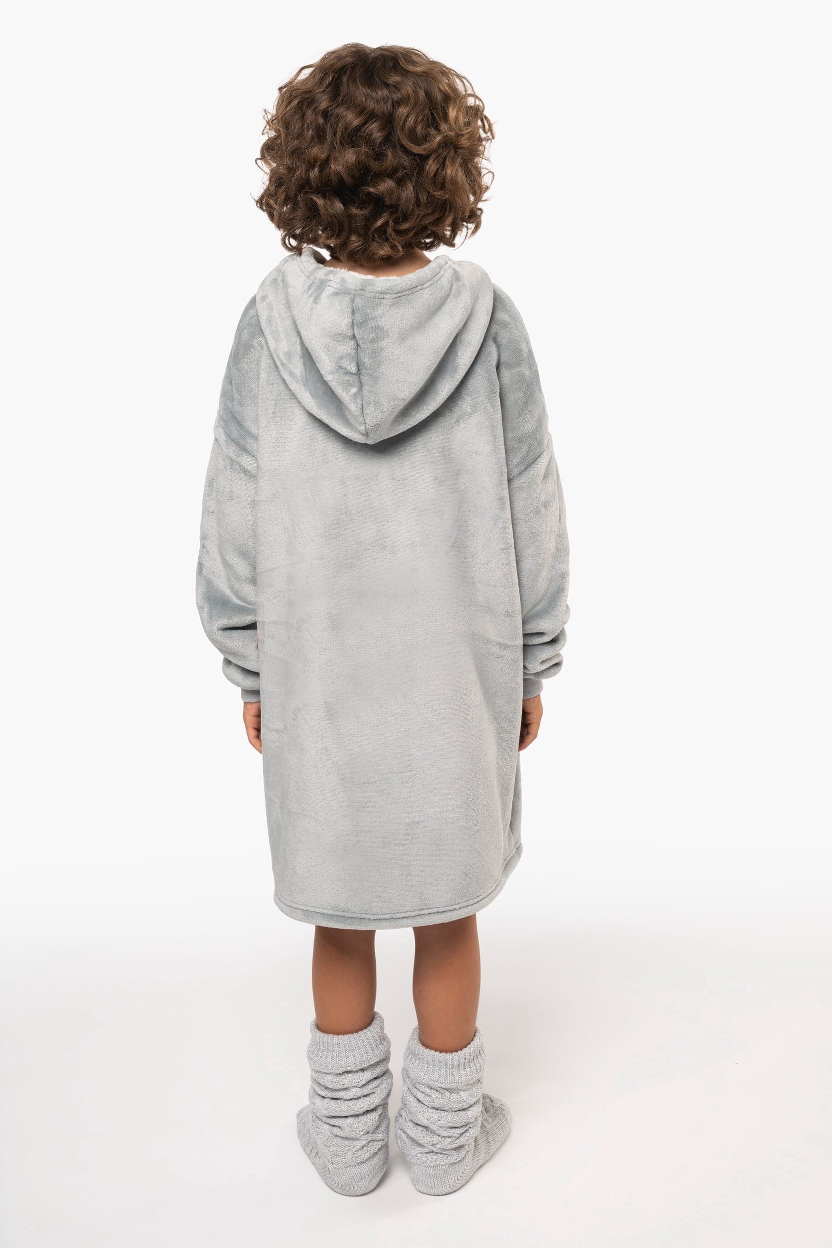 Plaid poncho enfant en situation
