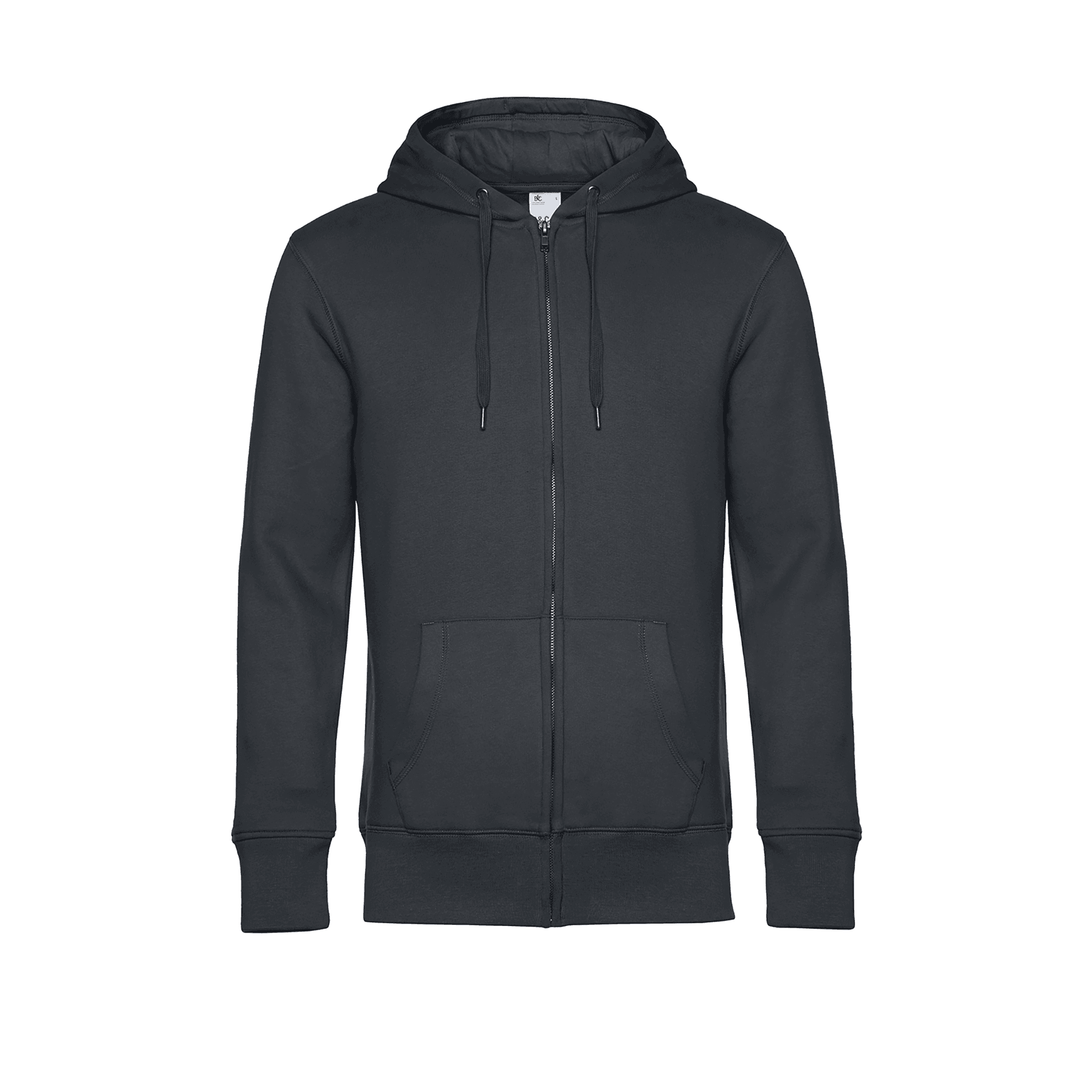 Sweat-shirt capuche zippé KING coloris Asphalte