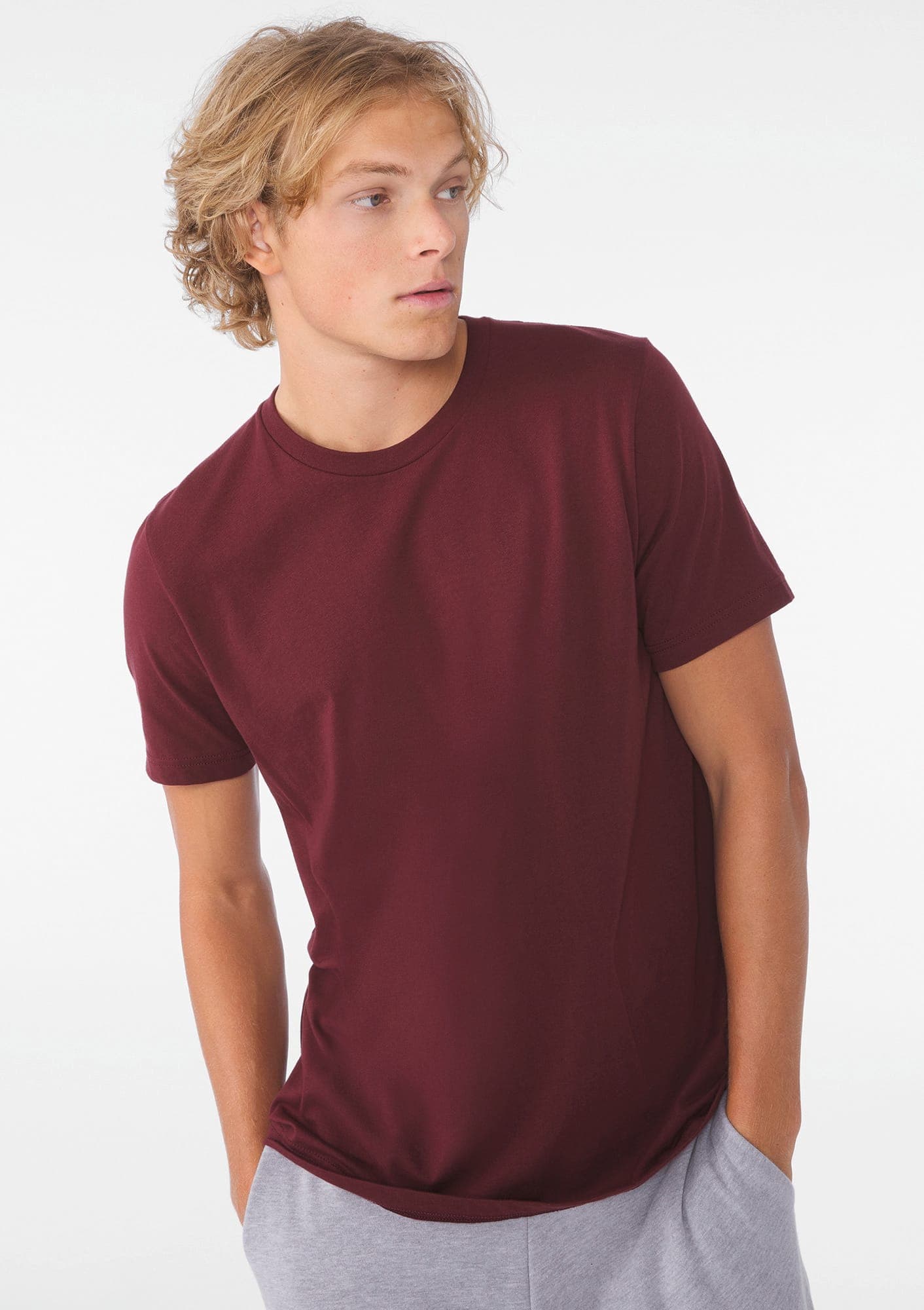 T-shirt homme col rond en situation