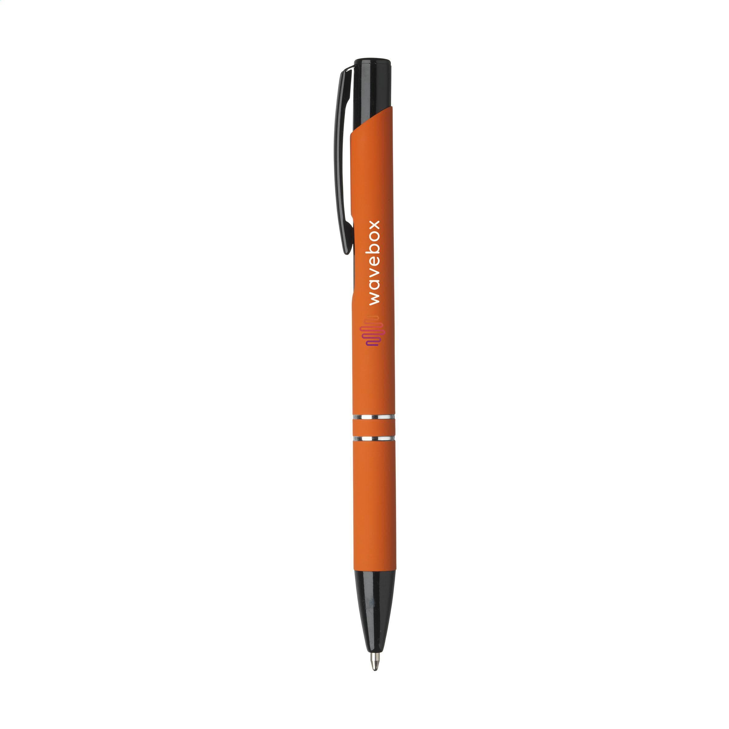 Stylo Ebony caoutchoutée en situation