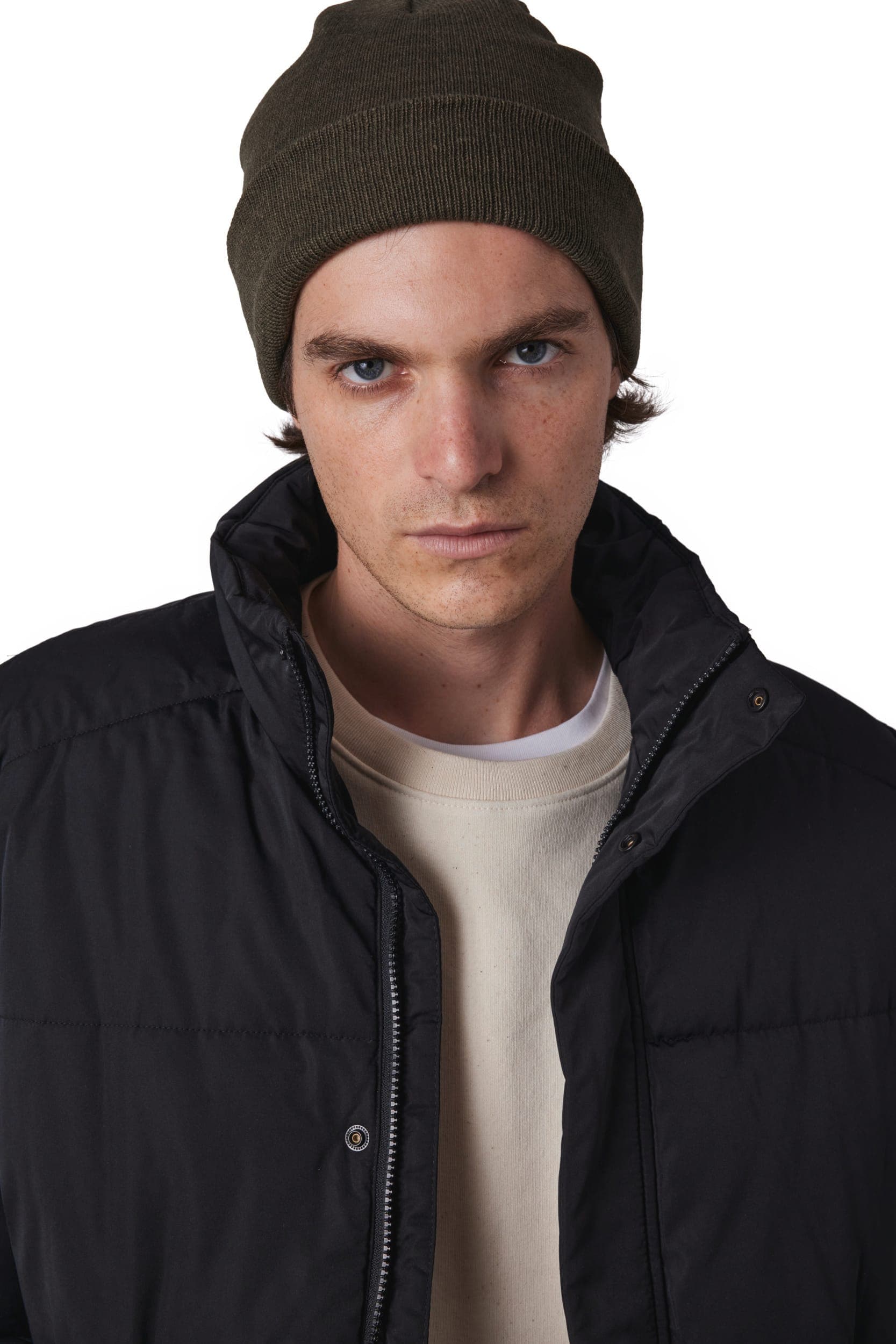 Bonnet recyclé avec doublure Thinsulate™ en situation