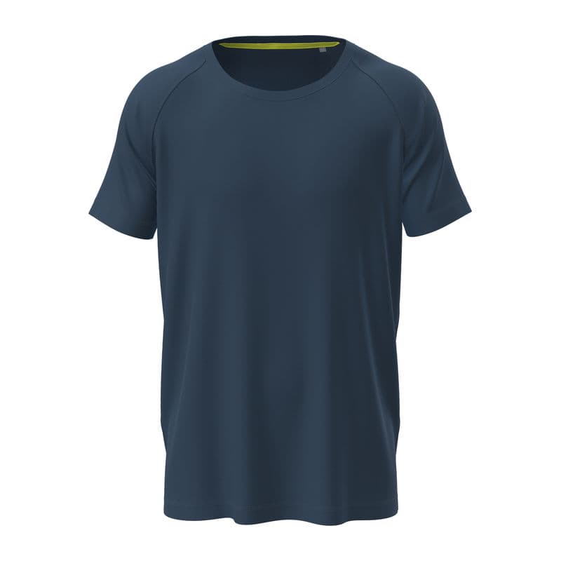 Mesh Raglan Unisex T-shirt coloris Bleu marine