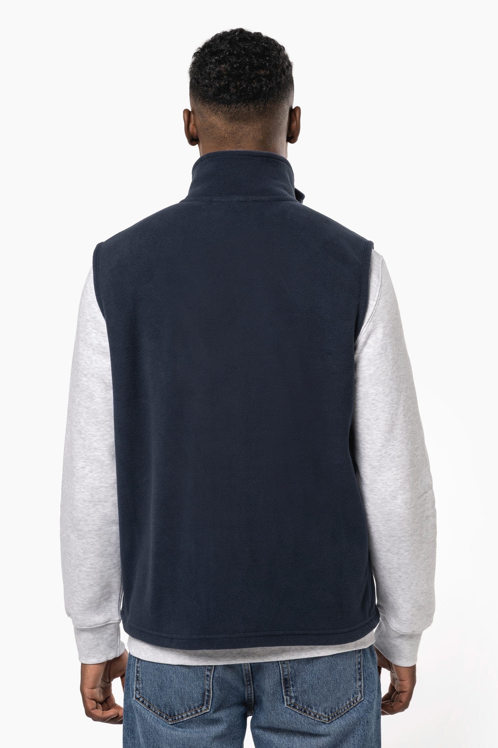 Bodywarmer micropolaire écoresponsable unisexe en situation