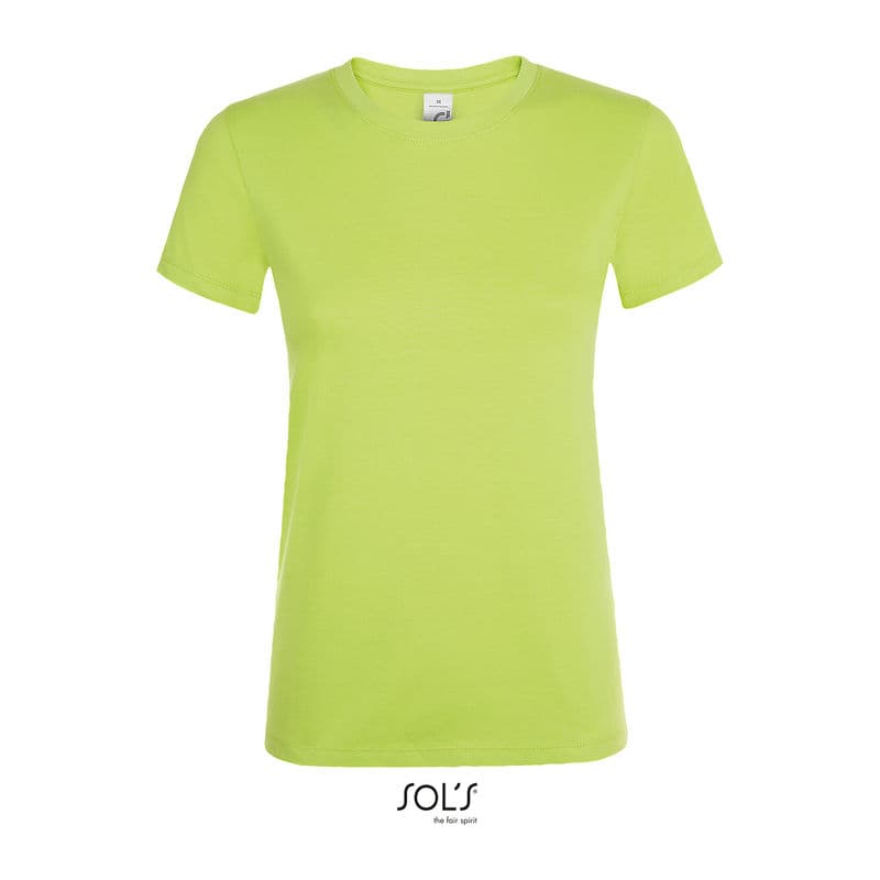 SOL'S REGENT WOMEN - ROUND COLLAR T-SHIRT coloris Vert pomme