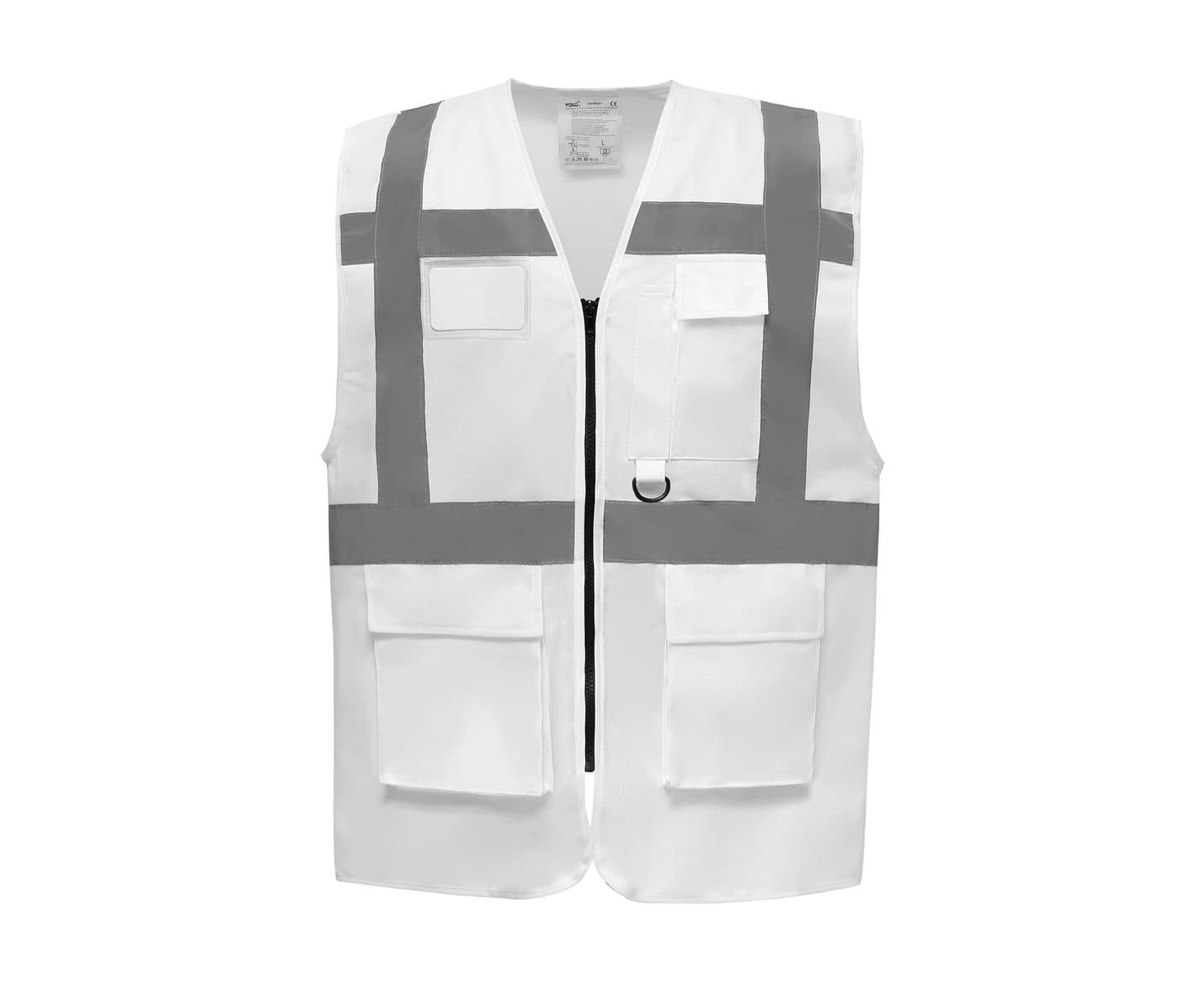MULTI-FUNCTIONAL EXECUTIVE HI-VIS WAISTCOAT coloris Blanc