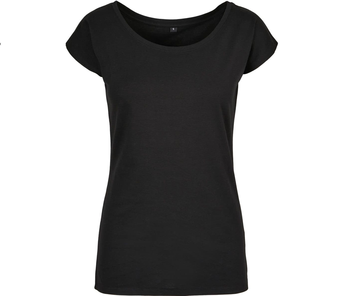 LADIES WIDE NECK TEE coloris Noir