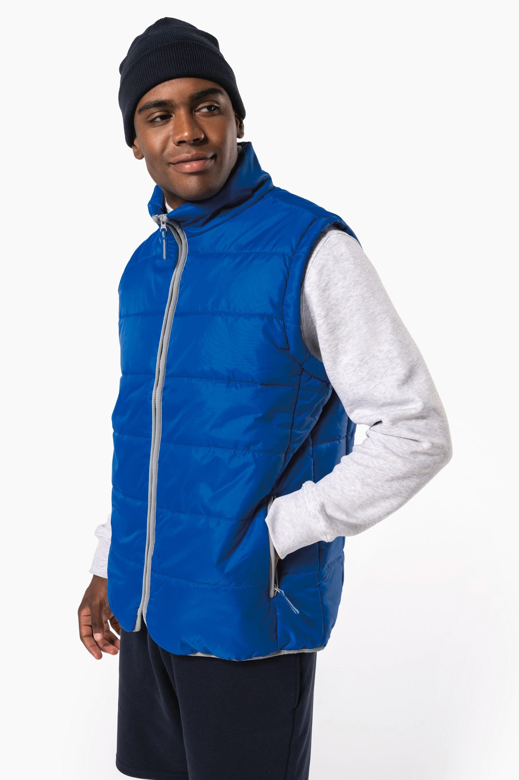 Bodywarmer matelassé unisexe en situation