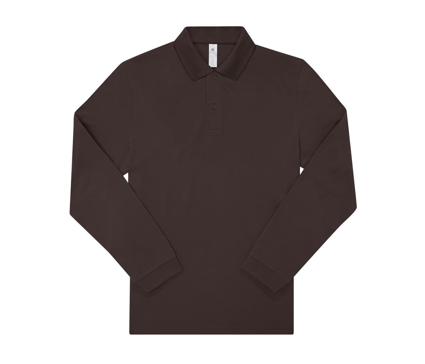 B&C MY POLO 180 LSL coloris Café torréfié