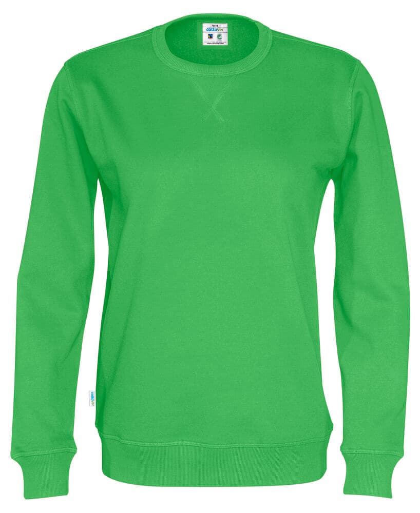 SWEAT COL ROND UNISEXE - CERTIFIÉ GOTS coloris Vert