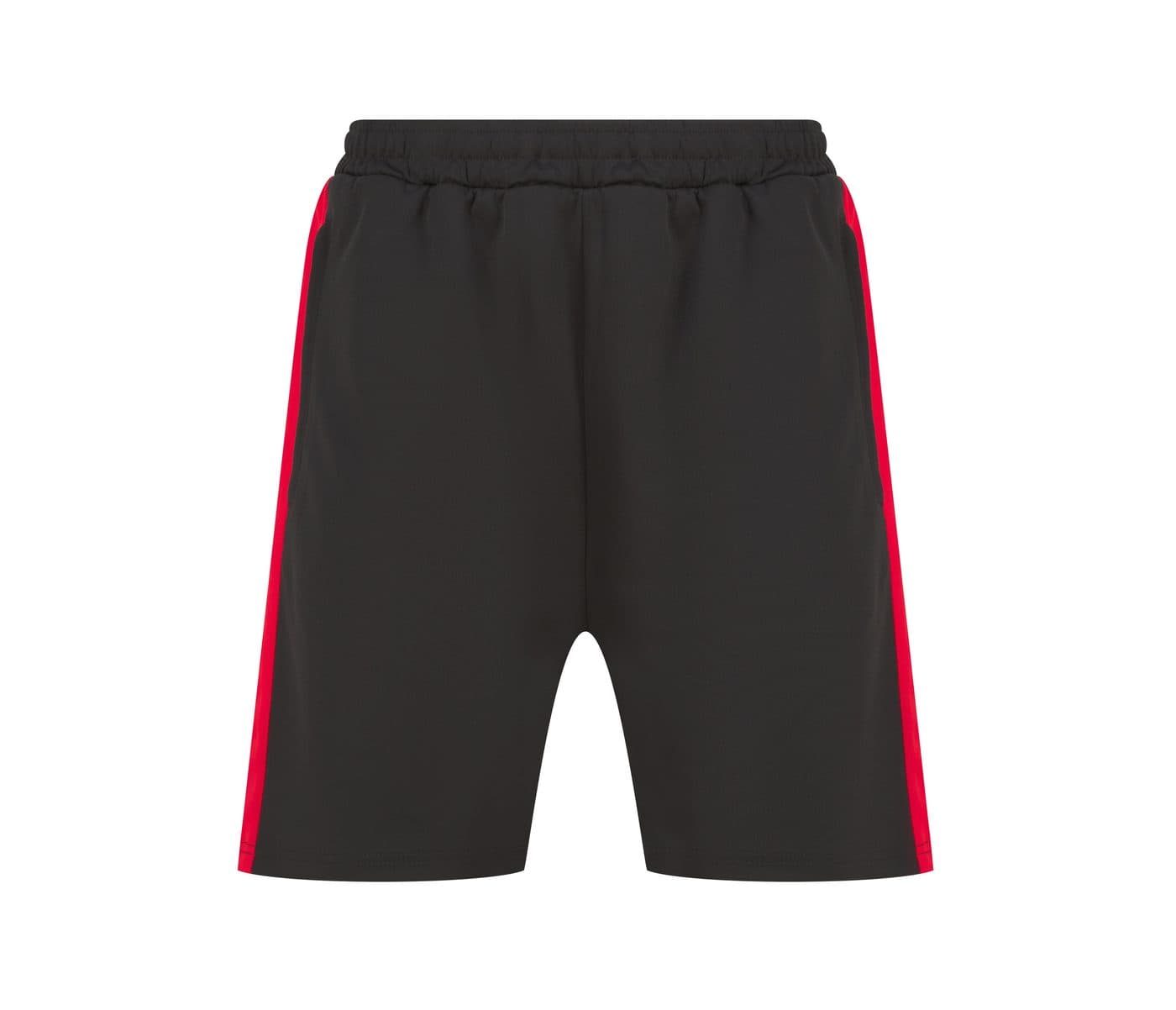 ADULTS' KNITTED SHORTS WITH ZIP POCKETS coloris Noir / Rouge