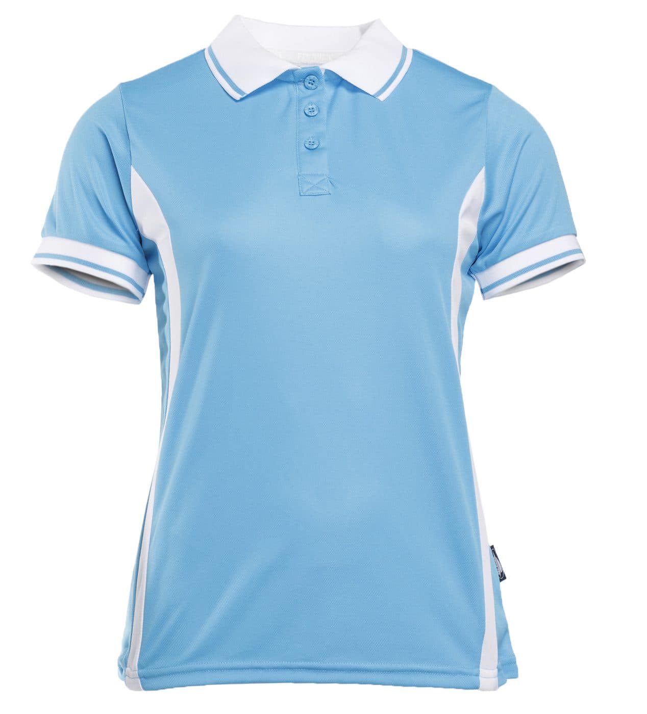 SPORT POLO WOMEN coloris Azur / Blanc