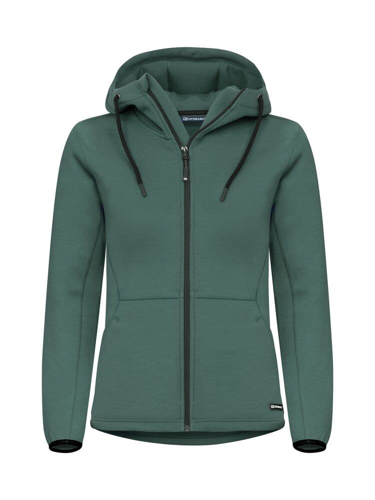 Sweat zippé à capuche Cutter & Buck Pemberton femme coloris Vert pin