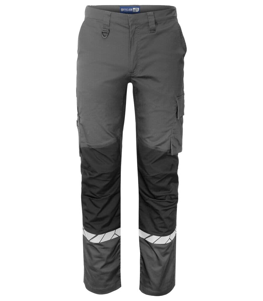 7507 PANTALON STRETCH SANS POCHES GENOUX coloris Gris / Noir