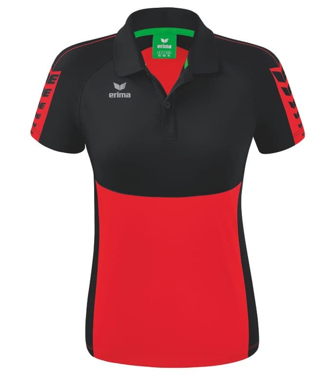 Polo SIX WINGS coloris Rouge / Noir