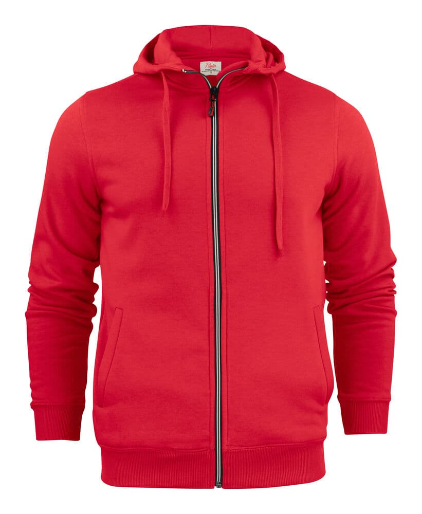 Sweat-shirt Fermeture Complète Hommes coloris Rouge