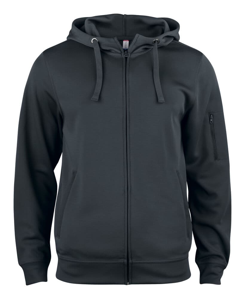 Clique Basic Active Hoody FZ coloris Noir