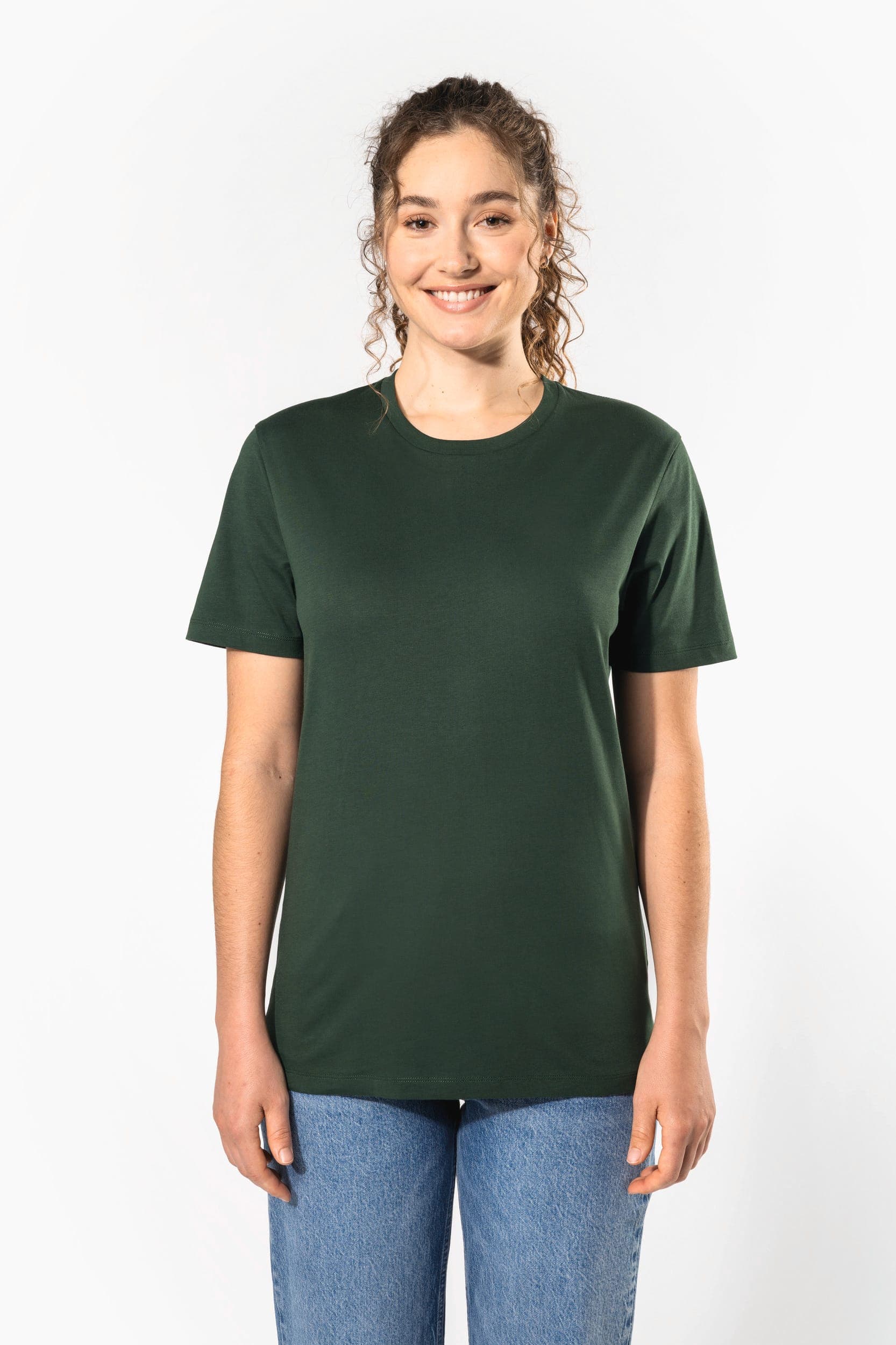 T-shirt manches courtes col rond unisexe en situation