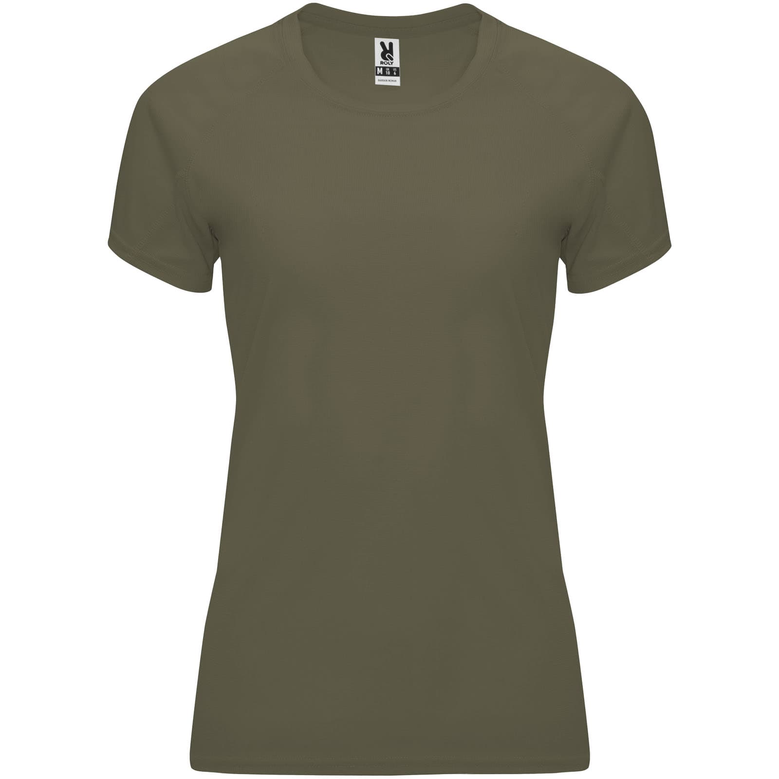 T-shirt de sport de 135 g/m² Bahrain à manches courtes pour femme coloris Vert militaire