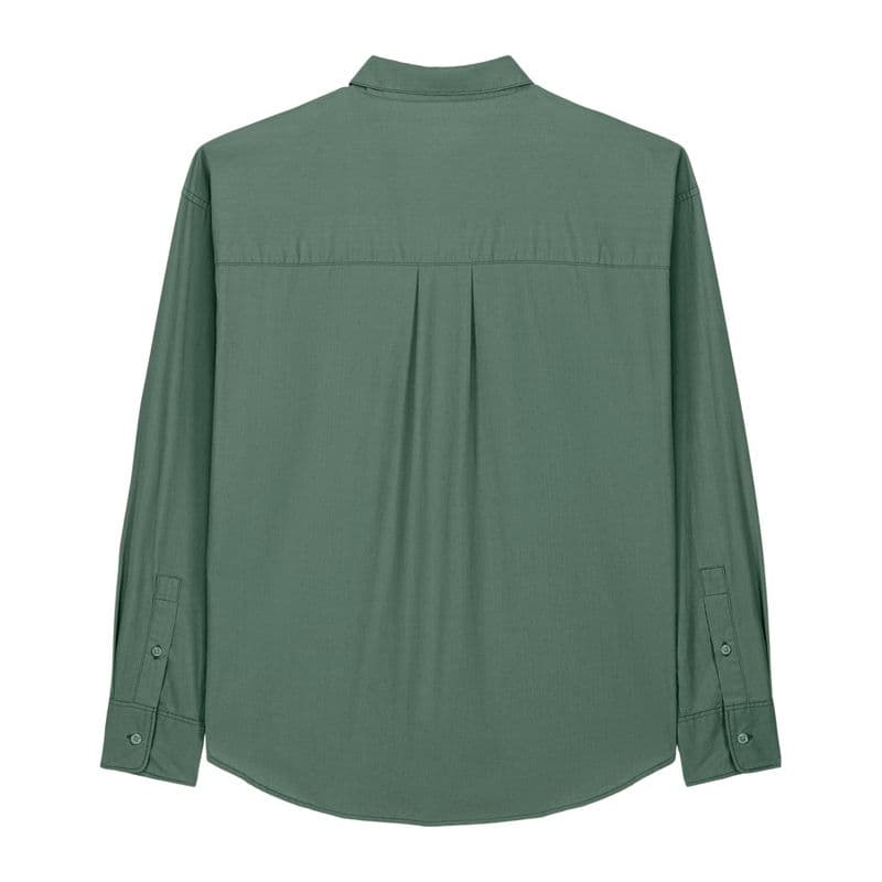 Worker unisex relaxed shirt coloris Vert Dyed G. Bay