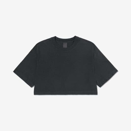 WOMEN'S HEAVY BOXY TEE coloris Noir vintage