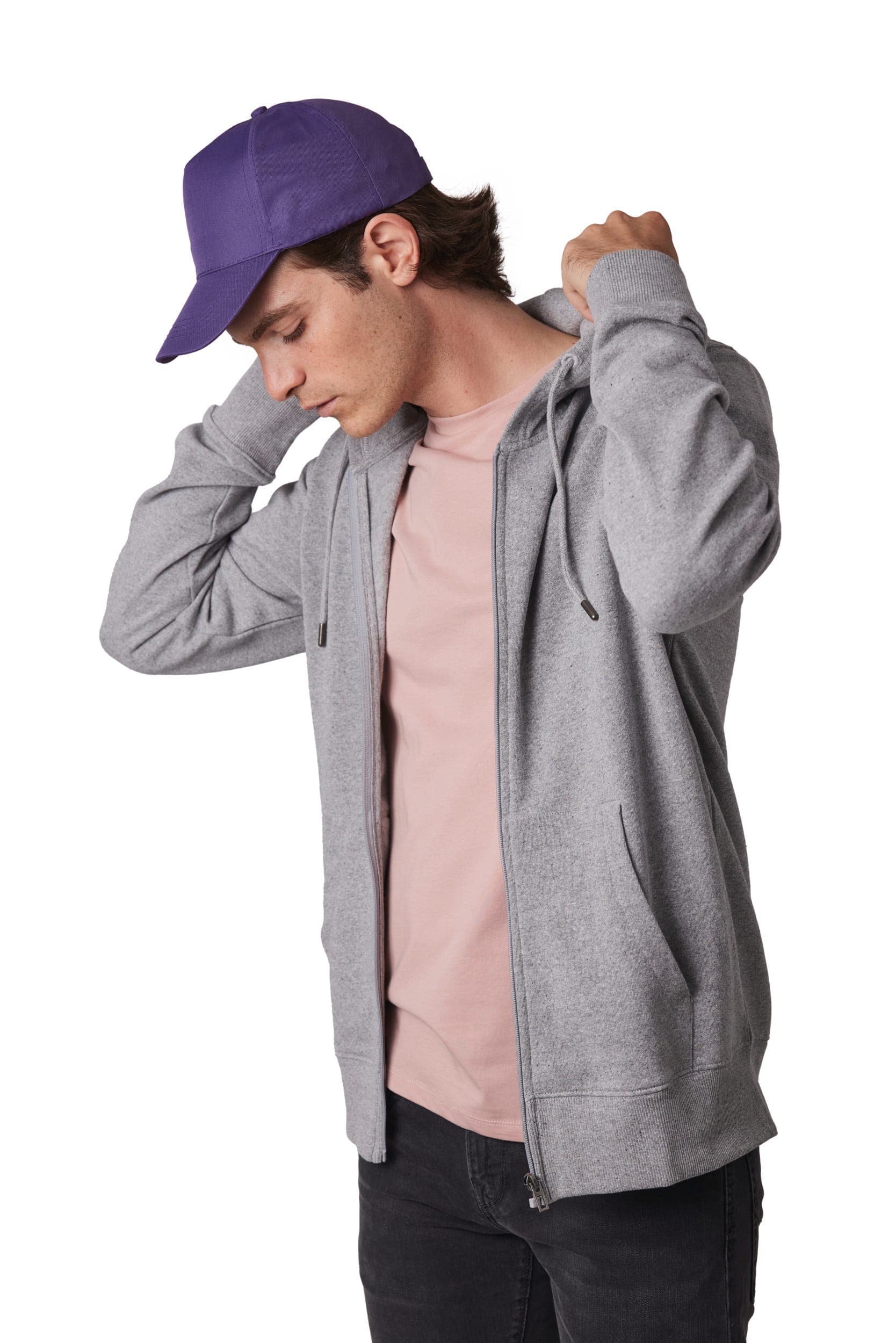 Casquette polyester - 5 panneaux en situation