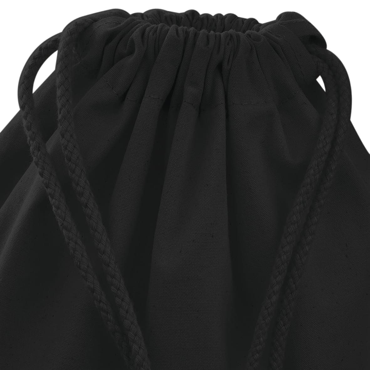 Sac cordelette en coton premium en situation