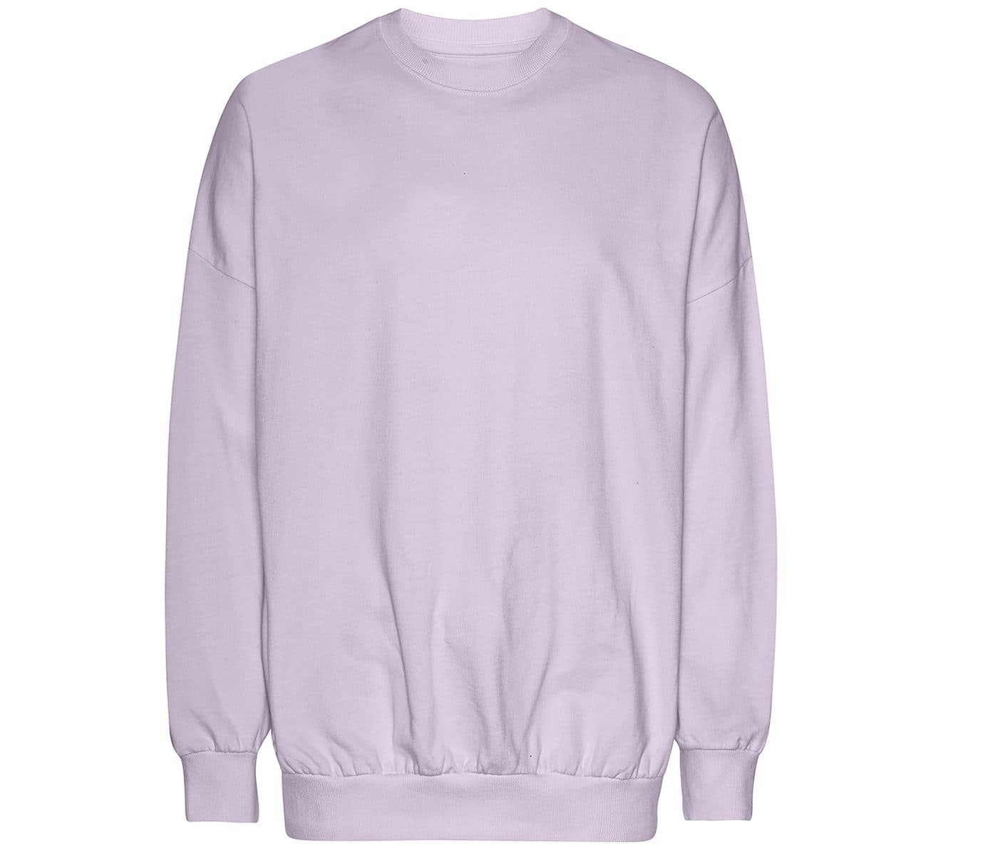 OVERSIZED SWEATSHIRT coloris Violet poudré