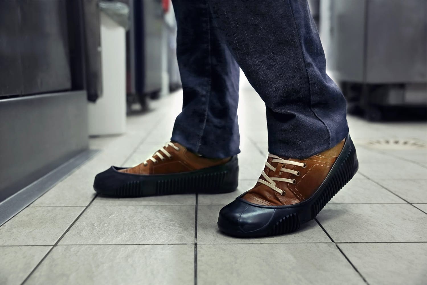 Sur-chaussures Easy max en situation