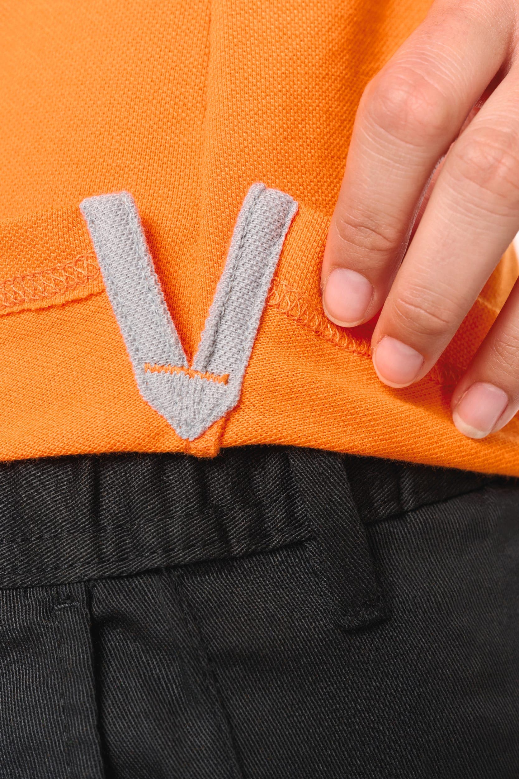 Polo manches courtes femme en situation