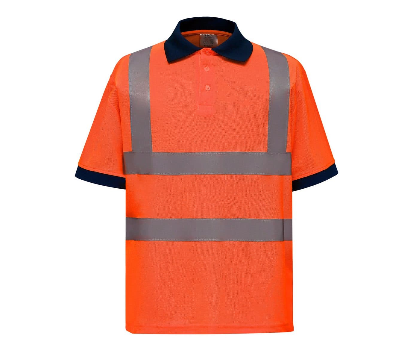 HI-VIS SHORT SLEEVE POLO coloris Orange haute visibilité