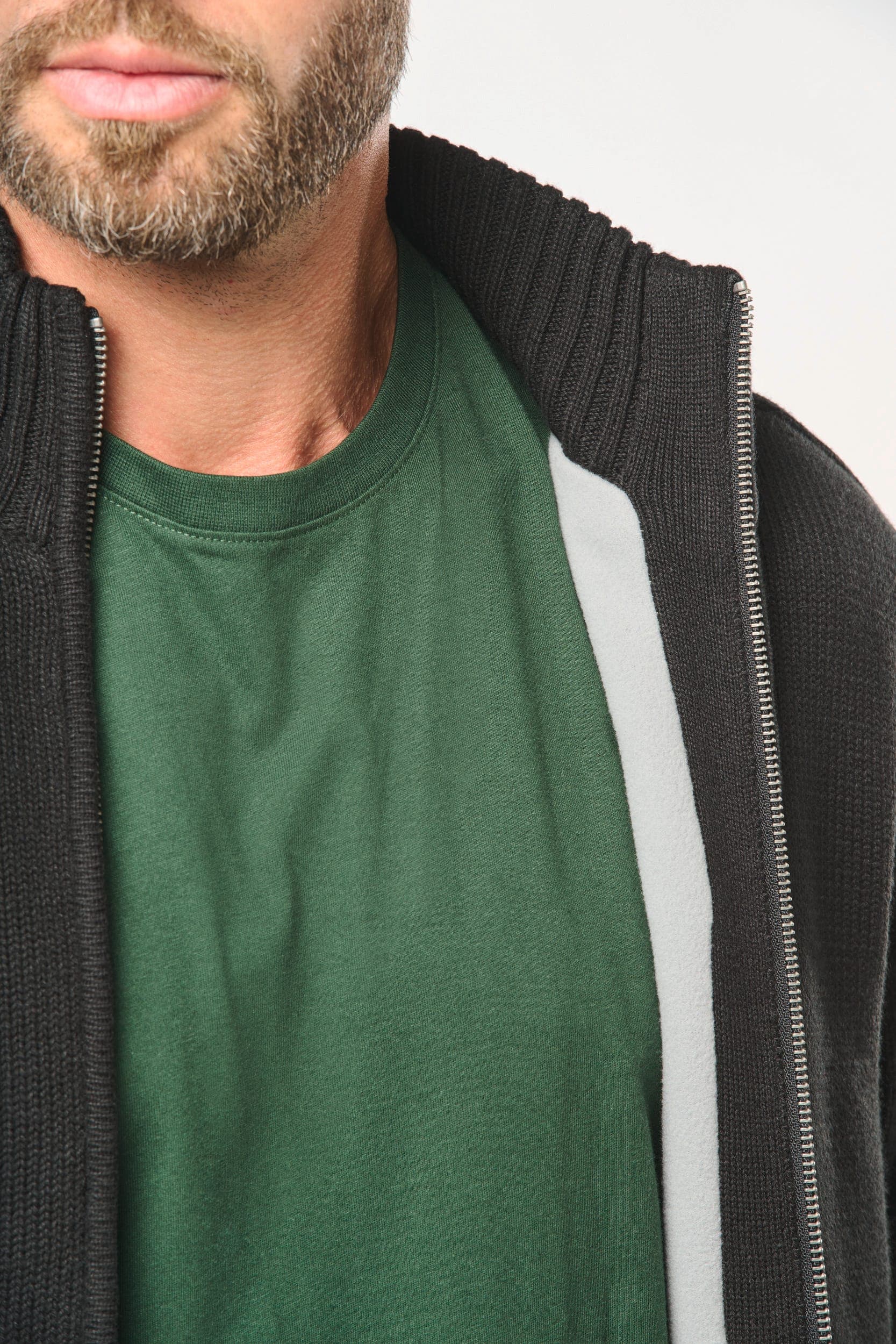 Cardigan doublé polaire homme en situation