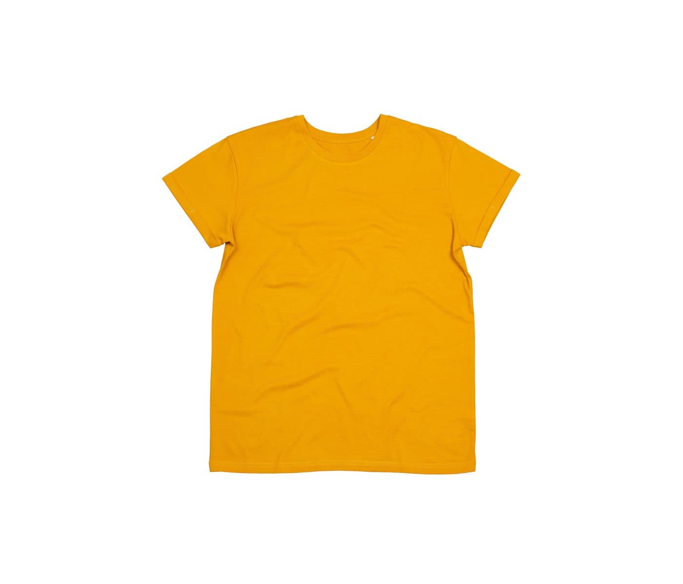 MEN'S ROLL SLEEVE T coloris Moutarde