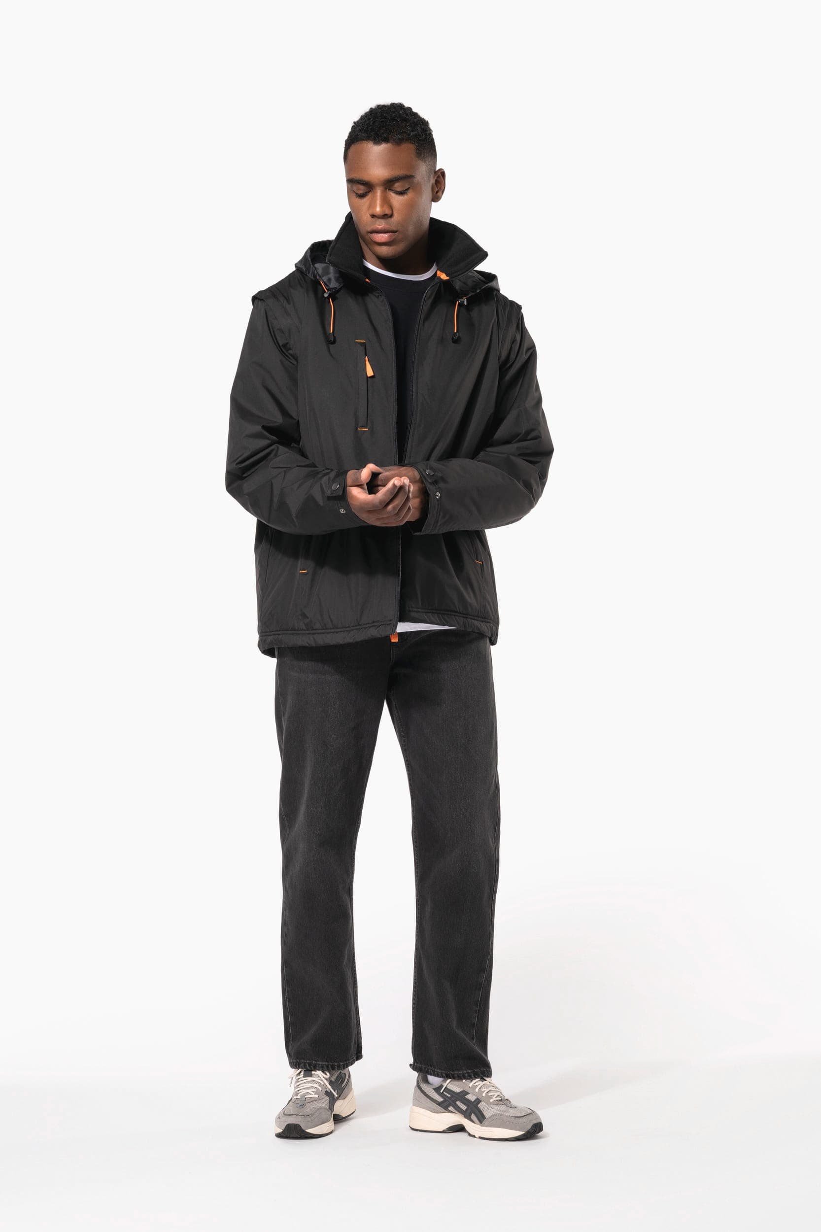 Blouson à manches amovibles homme en situation