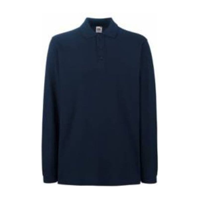 PREMIUM LONG SLEEVE POLO coloris Marine profond