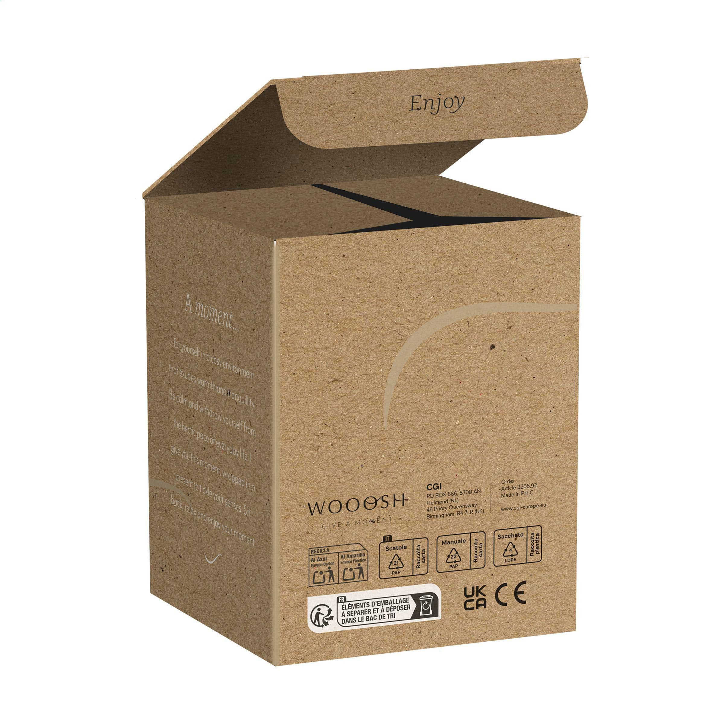 Bougie LED Wooosh Luminosa en situation