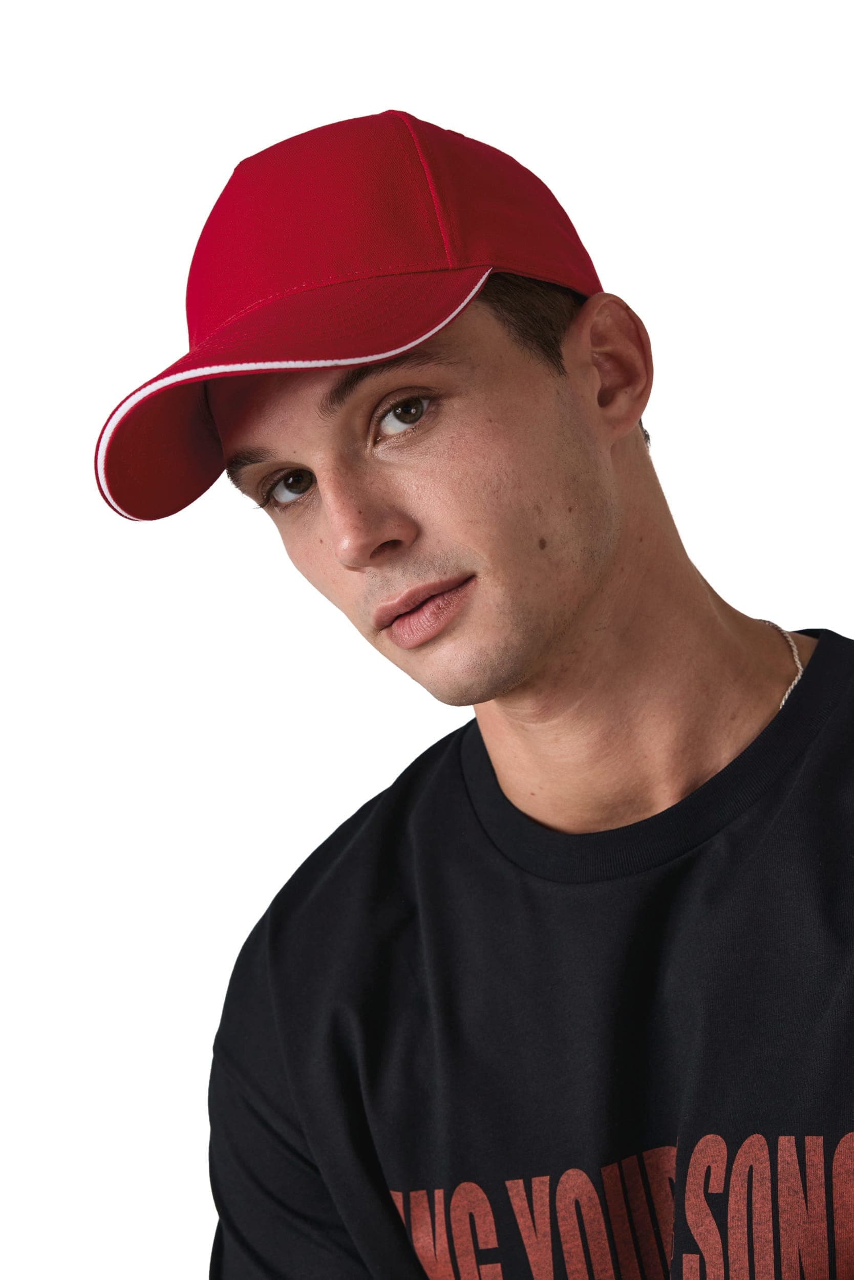 Casquette 5 panneaux avec sandwich - K-up Gold Label en situation