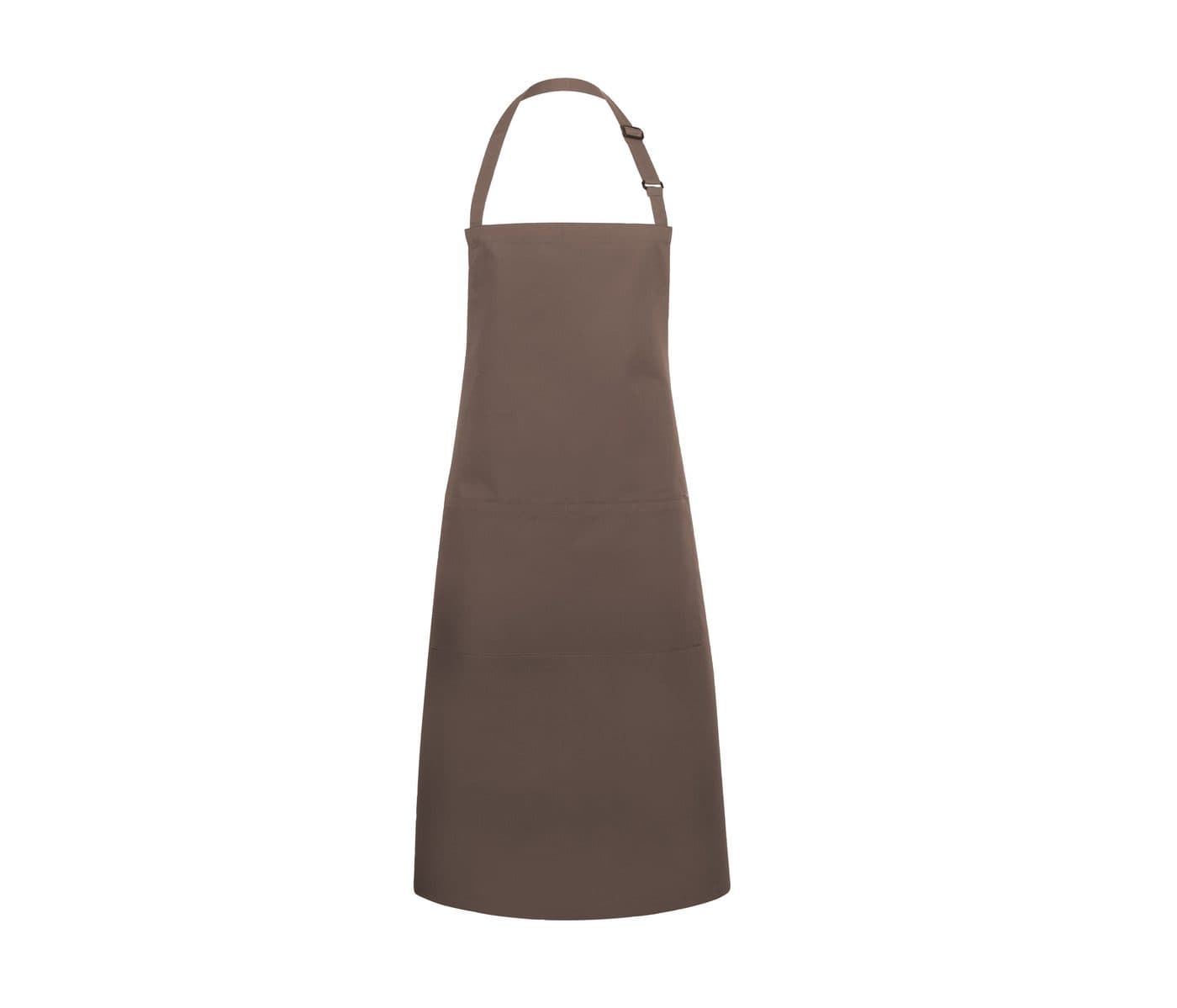 BIB APRON BASIC WITH BUCKLE AND POCKET coloris Marron clair