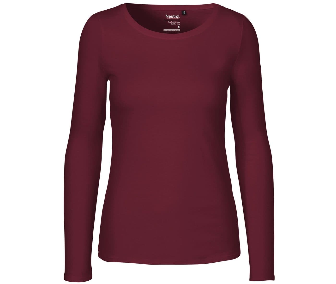 LADIES LONG SLEEVE TEE-SHIRT coloris Bordeaux