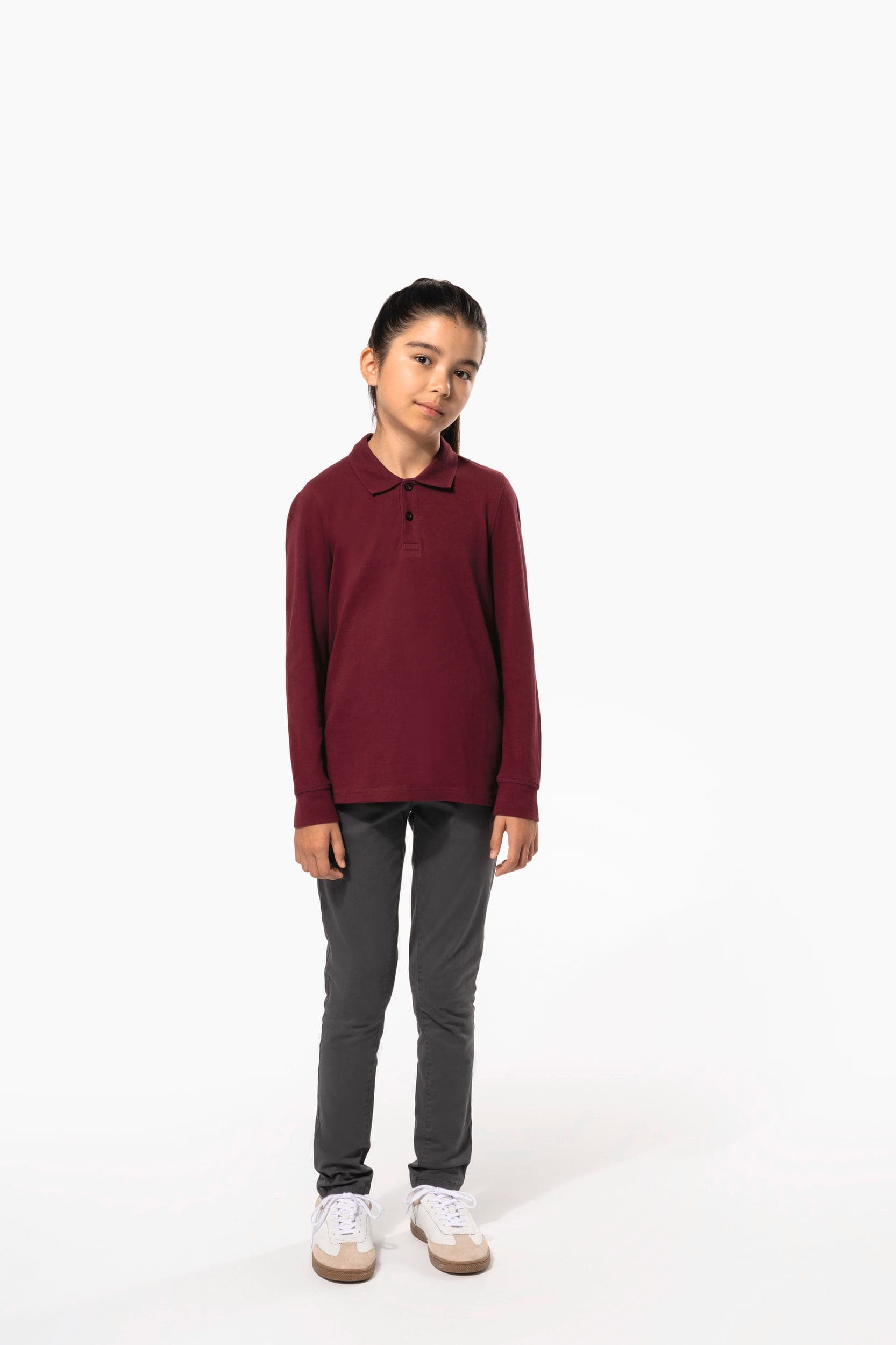 Polo manches longues enfant en situation