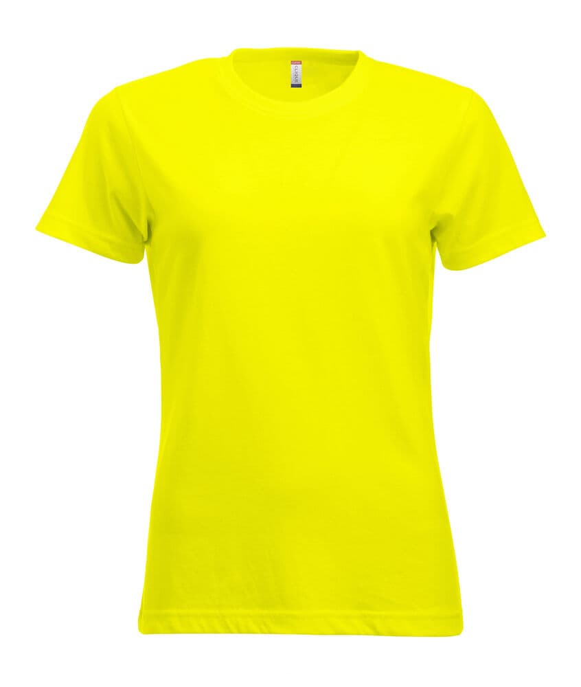 Clique New Classic-T Women coloris Jaune haute visibilité