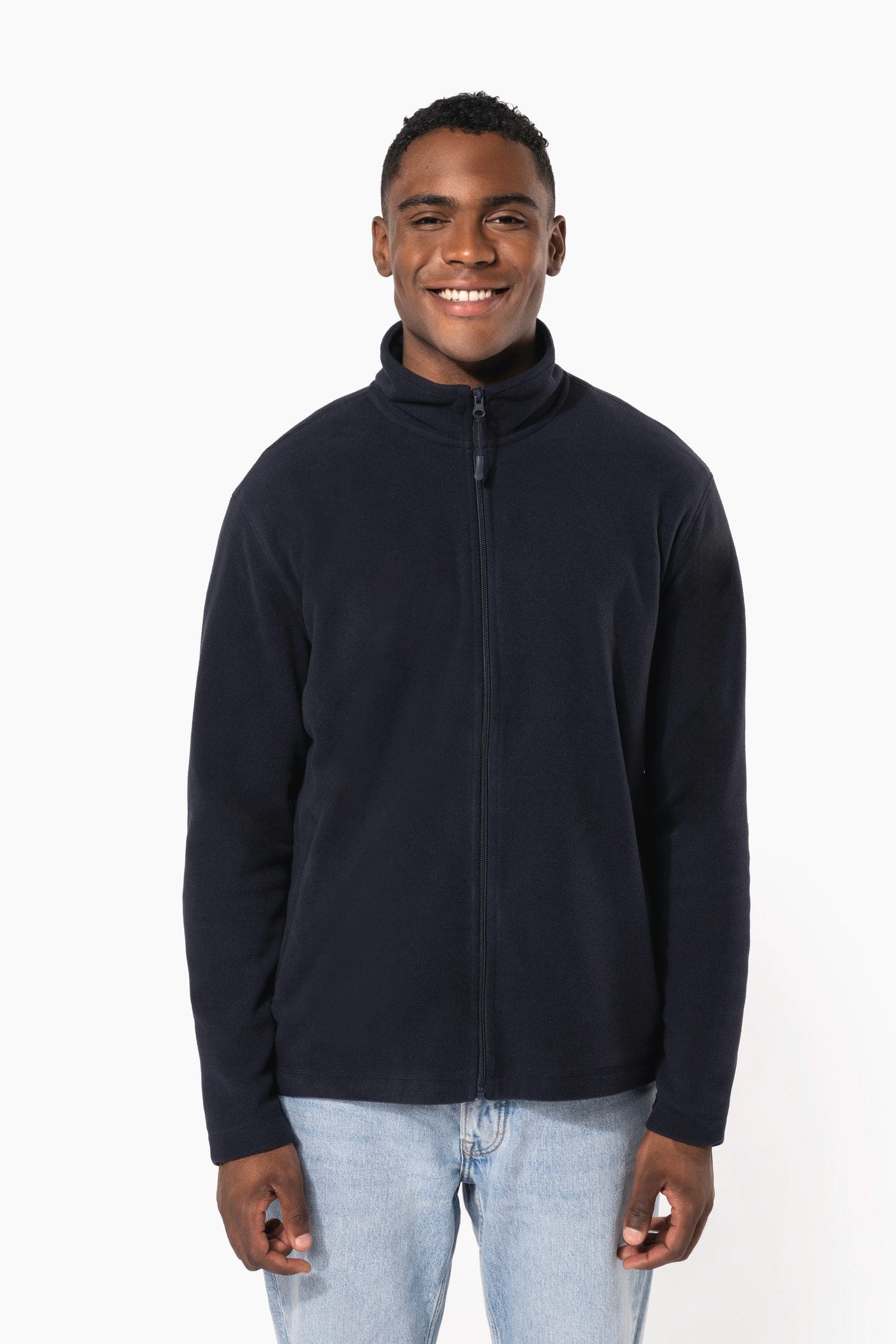 Veste micropolaire zippée unisexe en situation