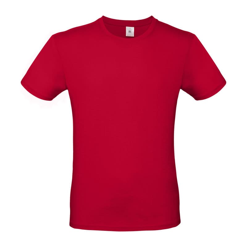 B&C #E150 UNISEX T-SHIRT coloris Rouge profond
