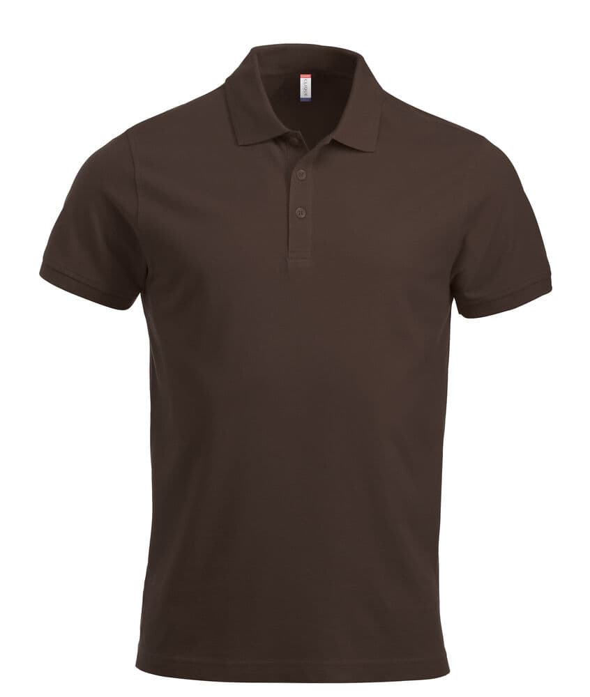 Clique Classic Lincoln S/S Polo coloris Moka foncé